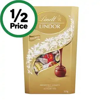 Woolworths Lindt lindor assorted cornet 327-333g offer