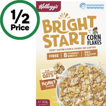 Woolworths Kellogg’s bright start cereal 400g offer