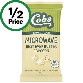 Woolworths Cobs microwave popcorn 85g offer