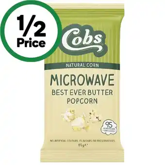 Woolworths Cobs microwave popcorn 85g offer