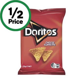 Woolworths Doritos corn chips 150-170g offer