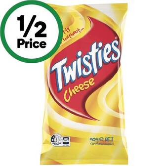 Woolworths Twisties 65-90g offer