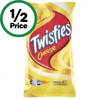 Woolworths Twisties 65-90g offer