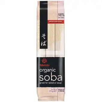 Woolworths Hakubaku organic noodles 270g offer