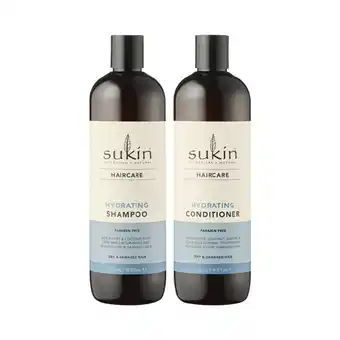 Woolworths Sukin shampoo or conditioner 500ml offer
