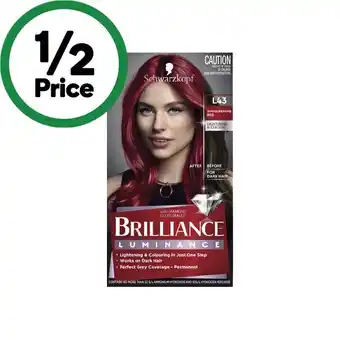 Woolworths Schwarzkopf brilliance hair colour offer