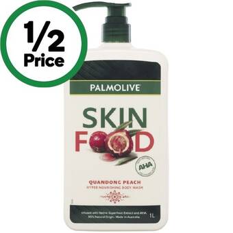 Woolworths Palmolive skin food shower gel 1 litre offer