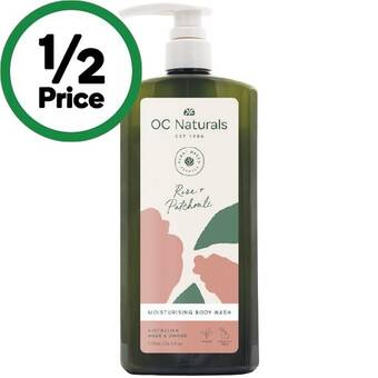 Woolworths Oc naturals body wash 725ml offer