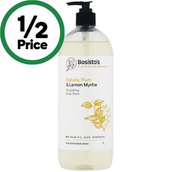 Woolworths Bosisto’s body wash 1 litre offer