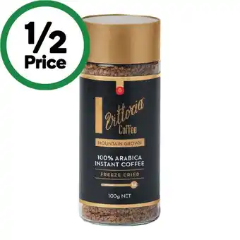 Woolworths Vittoria freeze dried coffee 100g offer