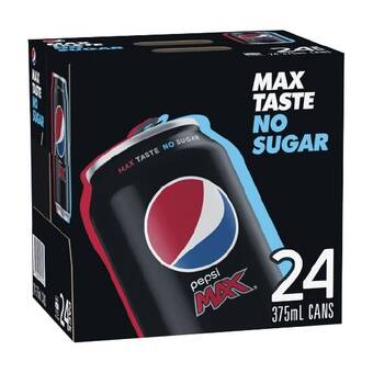 Woolworths Pepsi max, solo zero, sunkist zero or mountain dew 24 x 375ml offer