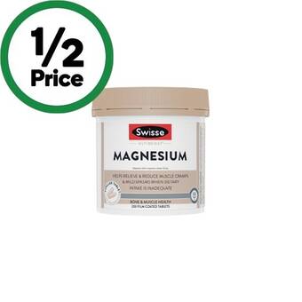 Woolworths Swisse ultiboost magnesium tablets pk 200 offer