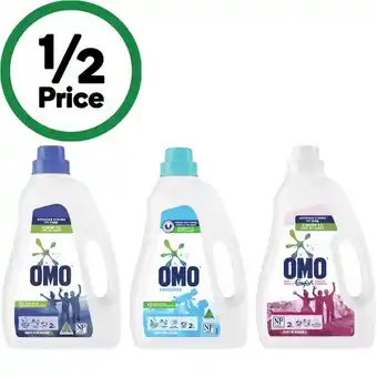 Woolworths Omo active, sensitive or touch of comfort laundry liquid 2 litre offer
