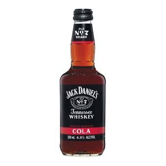 Woolworths Jack daniel’s whiskey cola bottles 24x330ml offer