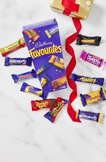 Coles Cadbury favourites 334g-340g offer