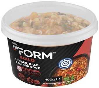 Coles Coles perform soup 400g-450g offer