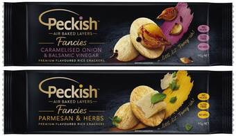 Coles Peckish fancies rice crackers 90g offer