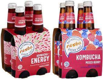 Coles Nexba kombucha 4 pack offer