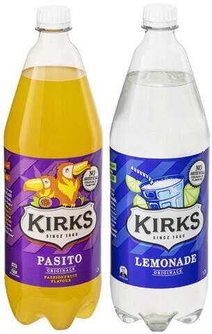 Coles Kirks soft drink 1.25 litre offer