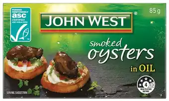 John west oysters 85g