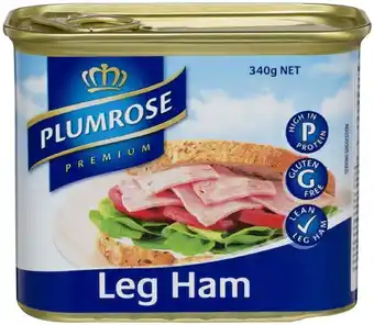 Coles Plumrose canned leg ham 340g offer