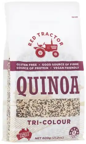 Coles Red tractor tri-colour quinoa 600g offer