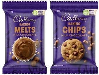 Coles Cadbury baking chocolate block, melts or chips 180g-225g offer