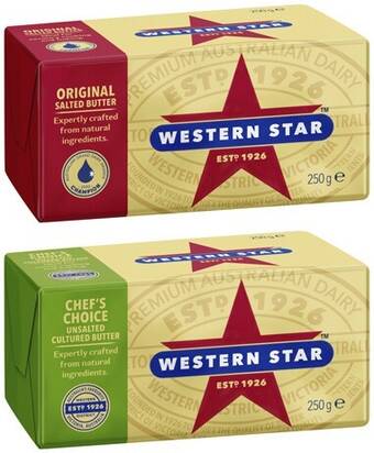 Coles Western star butter pat 250g offer