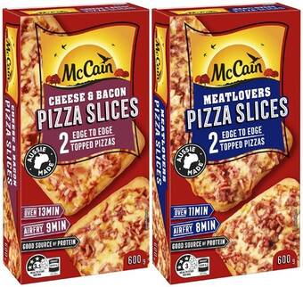 Coles Mccain pizza slices 6 pack 600g offer
