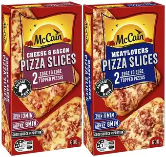 Coles Mccain pizza slices 6 pack 600g offer