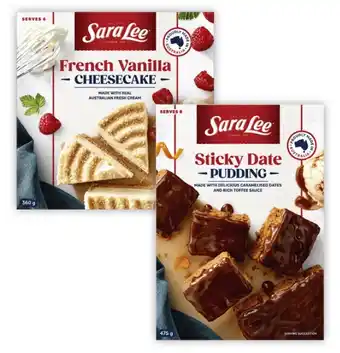 Sara lee cheesecake 360g-410g