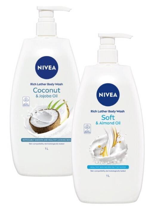 Nivea shower cream or gel 1 litre offer at Coles