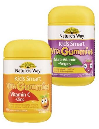 Coles Nature's way kids smart vita gummies 120 pack^ offer