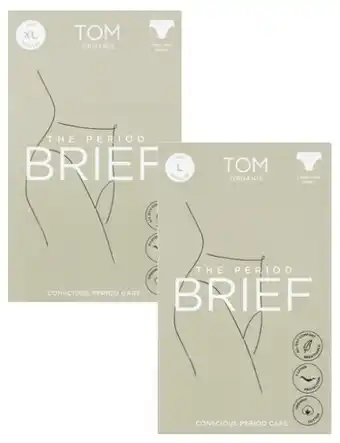 Coles Tom organic period brief regular or medium flow 1 pack offer