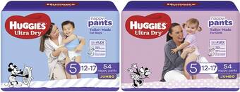 Coles Huggies ultra dry jumbo nappy pants 48 pack-62 pack offer
