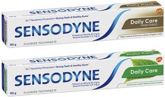 Coles Sensodyne daily care or daily care & whitening toothpaste 110g^ offer