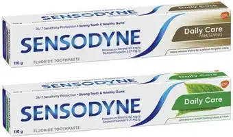Sensodyne daily care or daily care & whitening toothpaste 110g^
