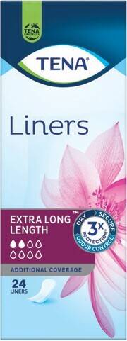 Coles Tena extra long incontinence liner 24 pack offer