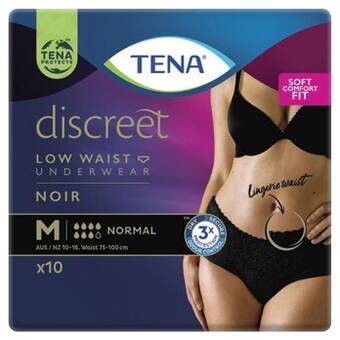 Coles Tena women's discreet pants low waist noir incontinence normal large 9 pack offer