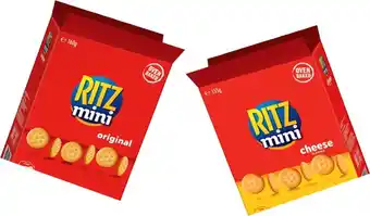 Coles Ritz share box mini crackers 155g-160g offer