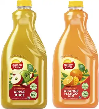 Coles Golden circle juice 2 litre offer