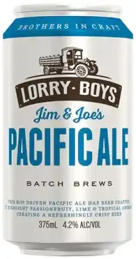 Lorry boys pacific ale cans 24x375ml