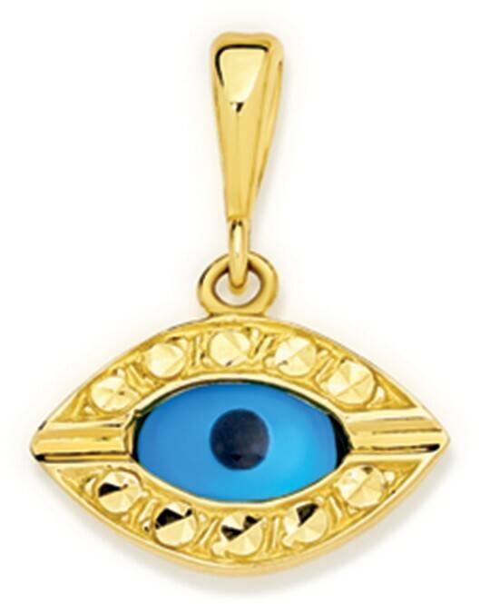 9ct gold diamondcut evil eye pendant offer at Prouds
