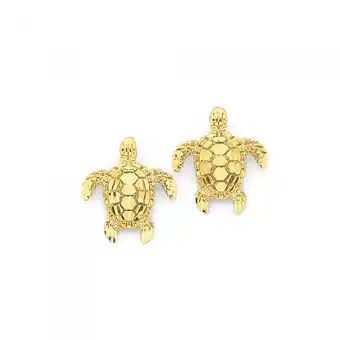 Prouds 9ct gold turtle stud earrings offer
