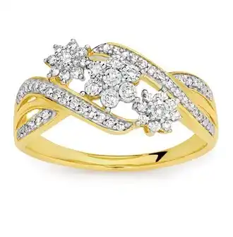 Prouds 9ct gold diamond ring offer