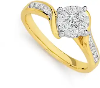 Prouds 9ct gold diamond ring offer