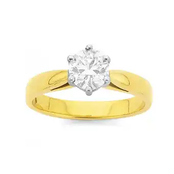 Prouds 18ct gold diamond solitaire ring offer