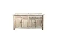 LivingStyles Leclerc Reclaimed Elm Timber 4 Door 2 Drawer Sideboard, 160cm, Natural offer
