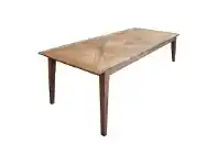 LivingStyles Auberge Parquetry Reclaimed Elm Timber Dining Table, 220cm offer