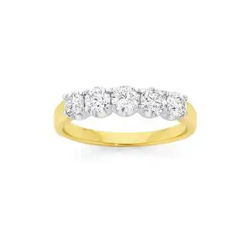 Angus & Coote 18ct gold diamond anniversary band offer